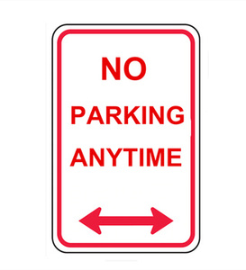 Nhôm Thời tiết kim loại dấu hiệu nhiều kích cỡ tùy chỉnh trắng đen quy định giao thông ngang dấu hiệu đường phố - Product Image 2