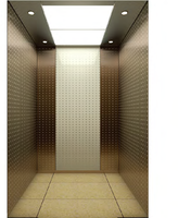 Ascenseur de passagers Fareo moderne en acier inoxydable sans engrenages à traction AC - Durable, installation facile, plancher en PVC, utilisation en appartement et en centre commercial