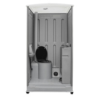 Toilettes mobiles modernes en acier pour les chantiers de construction