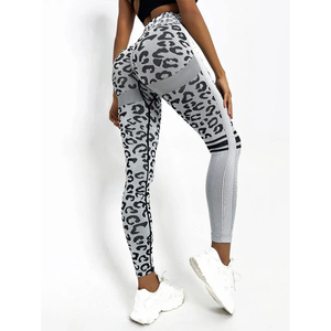 Women Female <strong>Sexy</strong> High Waist Seamless Leopard Print Butt Lift <strong>Big</strong> <strong>Booty</strong> Scrunched Fitness Workout Running Yoga Pants <strong>Leggings</strong> - Product Image 4