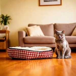 Venta al por mayor de fábrica: Cama de lujo de lino para perros, universal para las cuatro estaciones, cálida, lavable a máquina, para uso en sala de estar. Caniles para perros. - Product Image 4