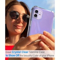 NOUVELLE Coque de téléphone transparente antichoc pour iPhone 13 12 11 Pro Max XS Max X XR 8 7 6 6S Plus SE 2020 12 13 14 Mini Coque arrière