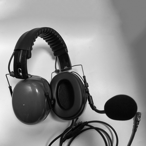 2 Pin overhead Tai nghe Tai nghe <span class=keywords><strong>Boom</strong></span> <span class=keywords><strong>Mic</strong></span> tiếng ồn hủy bỏ cho Kenwood Baofeng Puxing HYT quansheng Puxing hai cách phát thanh - Product Image 3