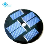 Panel Surya Mini Nol Emisi Karbon 0.22W Panel Surya Epoxy ZW-Dia60-2 Panel Surya Ringan Pengisi Daya 3V