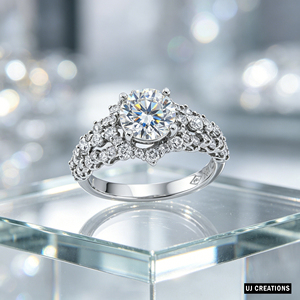 S925 Personalizado | 10 mil | 14K | Anillo de Boda de Oro Sólido de 18K con Diamante Cultivado en Laboratorio de Un Quilate, Corte Brillante, Certificado IGI, Calidad VVS-VS, para Fiesta - Product Image 6