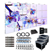 Écran LED de location haute fréquence de rafraîchissement P3.91, panneau mural vidéo LED modulaire 500x1000 mm pour arrière-plan de scène, mariages, événements religieux