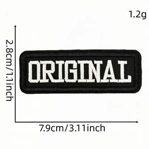 Nouveaux patchs brodés thermocollants en feutre non tissé, motif dessin animé, logo en lettres anglaises, faits à la main, pour vêtements et chapeaux - Product Image 6