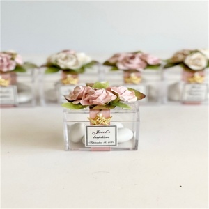 Yageli Custom Single Clear Acrylic Wedding Candy Display Box with Custom Color Size & Logo <b>Model</b> YGL-689 for Parties - Product Image 1