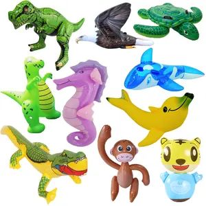 Ucuz özel Pvc şişme hayvan oyuncaklar çocuk şişme dinozor köpekbalığı maymun oyuncak şişme oyuncaklar çocuklar için eğlenceli