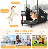 Tapis roulant électrique pour chiens - Faible bruit, antidérapant, inclinaison manuelle, affichage LED, perte de poids pour chiens de petite et grande taille