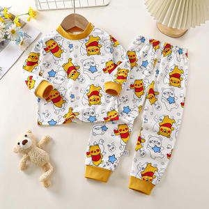 BOTTCOOLA <strong>Cheap</strong> Custom Colorful Print <strong>Clothes</strong> Long Sleeve Child Winter Pajamas <strong>Boy</strong> and Girl 2 PCS Suit Kids Sleepwear Cloth Sets - Product Image 3