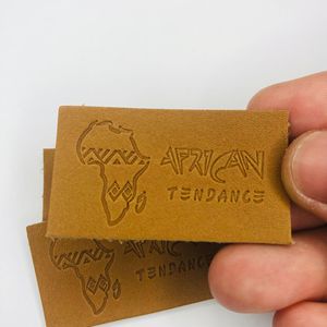 <strong>Custom</strong> Embossed Foil Stamping Logo PU Leather <strong>Label</strong> Brand logo Leather Patch for Hat Luggage <strong>Jeans</strong> - Product Image 3
