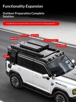 Plateforme de toit en alliage d'aluminium de haute qualité pour Haval H7 V7 Plus, nouvelle, avec échelle latérale spéciale et accessoires de modification pour porte-bagages