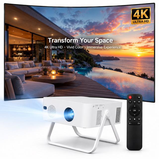 New Smart Mini Portable Projector MG60 350 Ansi Lumens ATV Android System Video 1080P Multimedia Android Projector 4K Wifi