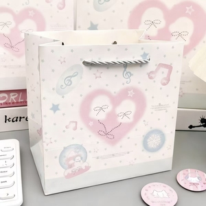 Bolsa de Regalo con Diseño de Gatito de Dibujos Animados, de Alta Calidad, Delicada y de Cartón Blanco Grueso, Bolsa de Embalaje de Regalo de Gran Capacidad - Product Image 6