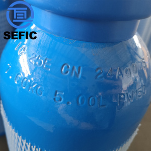 Sefic 5L 150bar 140mm xách tay oxy xi lanh màu xanh màu rỗng bình oxy để sử dụng nhà - Product Image 4