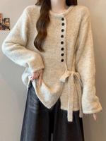Tricot brodé de style coréen pour femmes, nouvelle collection automne-hiver 2027, décontracté et polyvalent, doux et chaud