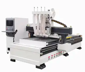 3 trục động cơ servo gỗ khắc Router multihead CNC chế biến gỗ đồ nội thất máy làm