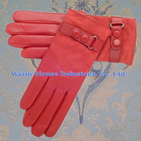 Gants chauds en cuir de chèvre doublé, accessoire luxueux, chaud et Ultra doux, pour hommes et femmes, nouvelle collection hiver