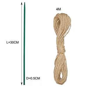 Piquets de jardin en <span class=keywords><strong>bambou</strong></span> moderne Support pour plantes d'intérieur et d'extérieur avec <span class=keywords><strong>cage</strong></span> à tomates pour plantes en pot - Product Image 3