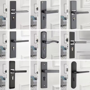 मूक चुंबकीय प्रकार के बेडरूम का दरवाजा ताला, सार्वभौमिक परिवार लकड़ी का दरवाजा बहुउद्देश्यीय ताला - Product Image 3