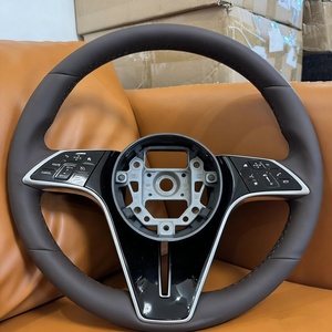 <span class=keywords><strong>Volant</strong></span> en cuir beige personnalisé pour Mercedes Benz GLE53 GLE 63 C43 <span class=keywords><strong>W208</strong></span> W222 E250 E350 A250 - Product Image 4