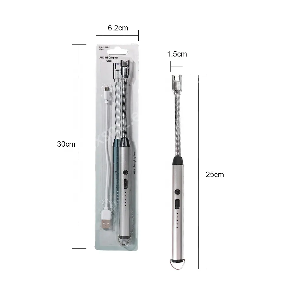 Encendedor de arco eléctrico multifunción USB recargable a prueba de viento a la moda, encendedores de Plasma individuales, encendedor de barbacoa para vela de cocina