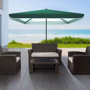 Sombrilla de gran revestimiento plateado para exteriores, sombrilla cuadrada resistente para <span class=keywords><strong>patio</strong></span> y jardín, restaurante, novedad - Product Image 1