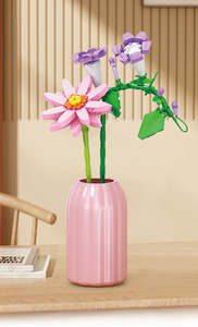 Rosa eterna blocco Bouquet <span class=keywords><strong>Puzzle</strong></span> assemblato fiore giocattolo di san valentino compleanno regalo di costruzione blocco fiore - Product Image 6