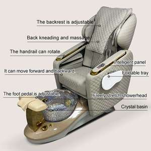 Sillón de Pedicura Eléctrico de Lujo sin Tuberías para Salón de Belleza Profesional Moderno y Personalizado - Product Image 2