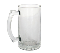 Chope à bière blanche givrée RubySub, tasse à vin pas chère, impression par sublimation, chope à bière avec poignée