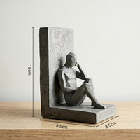Entretoises de livres en résine personnalisées en gros, figurines abstraites modernes, décoratives et robustes pour étagères et bureaux
