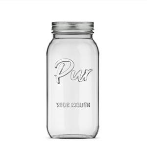 Bocaux Mason à large ouverture avec couvercles hermétiques pour le stockage des aliments, les épices, la mise en <span class=keywords><strong>conserve</strong></span>, la confiture, la gelée, le miel, la préparation de préparations, et les boissons - Product Image 5