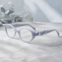 Expédition sous 24 heures - Lunettes optiques en acétate de haute couture, design tendance, montures de lunettes à monture complète fabriquées à la main pour un usage quotidien