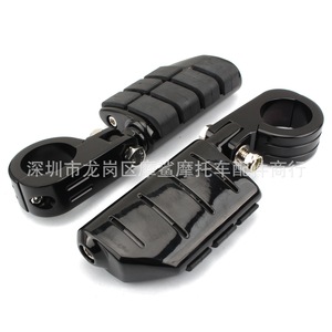 Moshark Motorcycle Footrest Mounting <b>Bracket</b> 32mm 38mm <b>Black</b> Guardrail Pedal Modification Accessory - Product Image 4