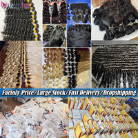 Extensions de cheveux humains vierges bruts 100 % naturels de haute qualité, tissage de cheveux bouclés indiens, meilleurs fournisseurs d'extensions de cheveux brésiliens