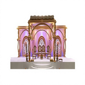 Latest Wooden Handicraft <b>Wedding</b> Mandap Germany Gujarati <b>Wedding</b> Wooden Carved Mandap Designer Wooden <b>Wedding</b> Mandap - Product Image 1
