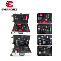 EverForce Versatile Ensemble d'outils mobiles de 157 pièces Boîtier en aluminium pour un rangement et une utilisation pratiques