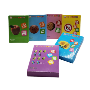 Carte flash personnalisée pour apprendre le chinois jeux de cartes de <span class=keywords><strong>charade</strong></span> Vocabulaire de poche Carte flash pour les enfants - Product Image 5
