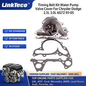 吉普克莱斯勒道奇3.0l 3.0l 6G72 6G73 95-05 TBK259 WP5025 WPMI025 VC5016的LINKTECO正时皮带套件水泵阀盖 - Product Image 4