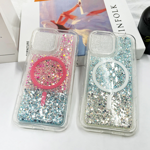 Custodia per <span class=keywords><strong>iPhone</strong></span> in resina epossidica colorata di alta qualità, originale di fabbrica, con glitter, accetta stili personalizzati sfumati e a colore unico per <span class=keywords><strong>iPhone</strong></span> 17 - Product Image 1