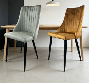 Silla <span class=keywords><strong>de</strong></span> Comedor Nórdica Contemporánea, <span class=keywords><strong>Sillas</strong></span> <span class=keywords><strong>de</strong></span> Comedor Escandinavas con Base <span class=keywords><strong>de</strong></span> Metal y Tapicería <span class=keywords><strong>de</strong></span> Cuero, Silla <span class=keywords><strong>de</strong></span> Cocina - Product Image 3