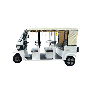 Bajaj Auto Taxi Pasajero Eléctrico Tres ruedas Cuerpo abierto Triciclo Rickshaw - Product Image 3