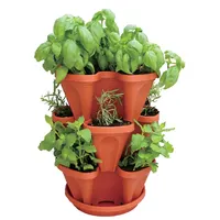 Hidroponik bahçe dayanıklı dikey saksı sıcak satış PP kullanılan ile çiçek/yeşil bitki plastik topraksız sistem kule şekli