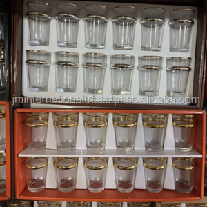 Vasos de té marroquí más vendidos con caja de regalo juego de tazas de té de lujo con impresión personalizada - Product Image 1