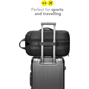 Bolsa de Lona de Poliéster Personalizada, <span class=keywords><strong>Convertible</strong></span> <span class=keywords><strong>en</strong></span> Bolsa de Gimnasio y <span class=keywords><strong>Mochila</strong></span> de Viaje, con Compartimento para Portátil y Zapatos - Product Image 6