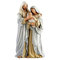 Sculpture Personnalisée de la Sainte Famille en Résine, Statue Catholique Figurine Personnalisée pour la Décoration Intérieure