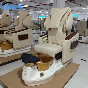 Kisen Electric Multifunctional SPA Pedicure Chair Massage Reclining Backrest Gold Bowl Manicure Board Adjustable <b>Footrest</b> - Product Image 3