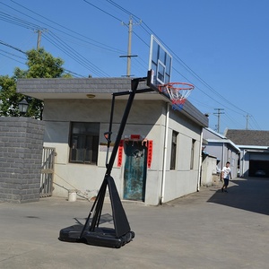 Chiều Cao Có Thể Điều Chỉnh Xách Tay Bóng Rổ Hoop Mục Tiêu Đứng Bóng Rổ Backboard Ngoài Trời - Product Image 2