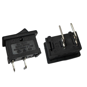 Nouveau produit 8A 250V SPST 3 broches PCB matériel Mini interrupteur à bascule avec I/O coin curseur deux aiguilles pliées allongées interrupteur d'alimentation - Product Image 4